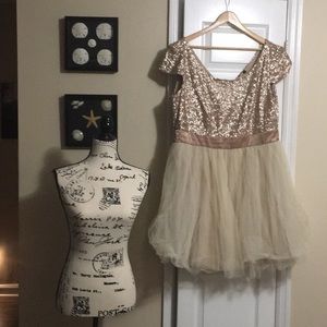 Rose gold Homecoming Dress